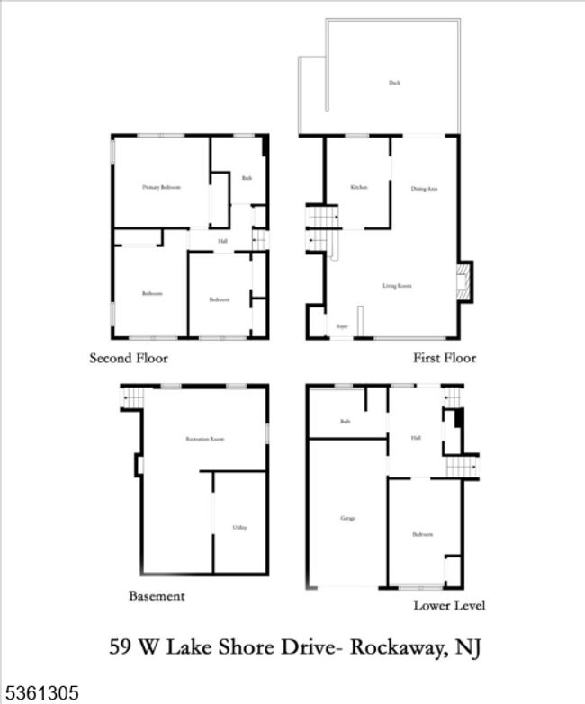 59 W Lake Shore Dr, House other with 3 bedrooms, 2 bathrooms and null parking in Rockaway NJ | Image 33
