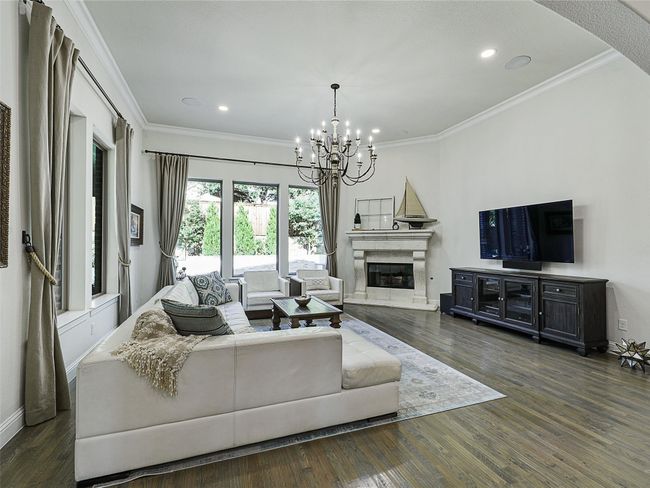 Gas starter wood burning Fireplace and chandelier | Image 20