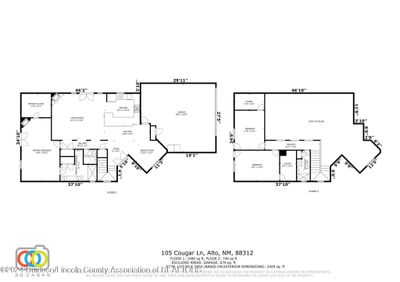 105 Cougar Lane, House other with 3 bedrooms, 2 bathrooms and null parking in Alto NM | Image 2