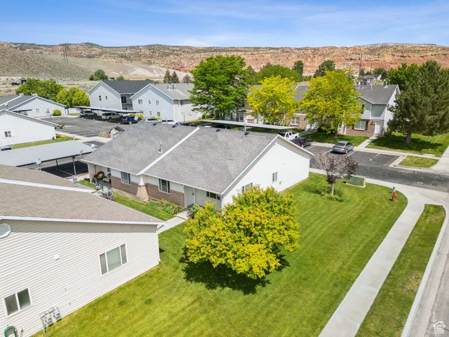 Aerial perspective of suburban area with mountains | Image 31