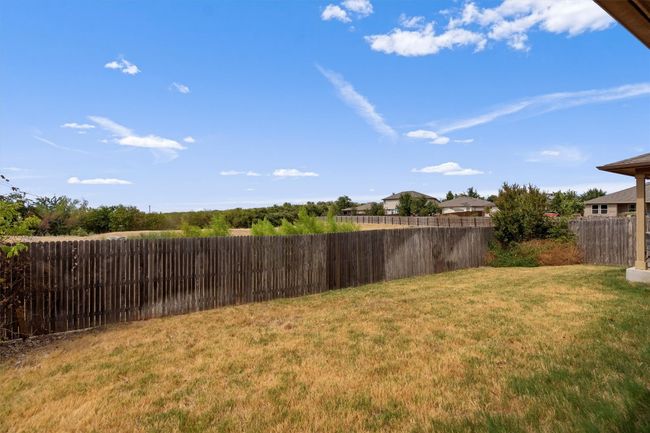 View of fenced backyard--Photo taken during drought & zero watering days! | Image 27