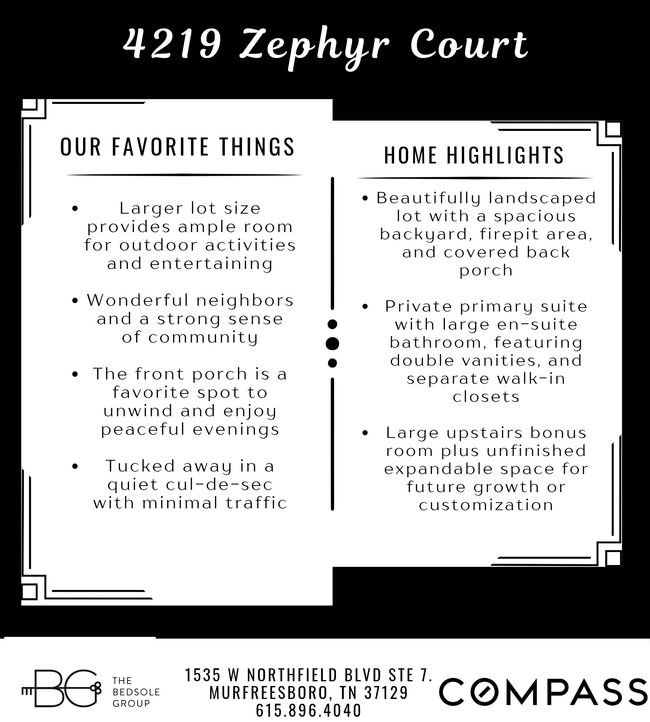 4219 Zephyr Ct, House other with 3 bedrooms, 2 bathrooms and 2 parking in Murfreesboro TN | Image 63