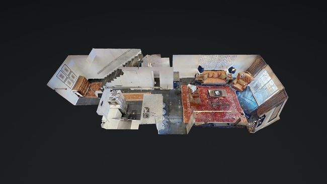 First Floor: Lake views, Large entry way/foyer, Kitchen opens to living, half bath and large living area with fireplace and balcony over looking Eagle Mountain Lake. | Image 34