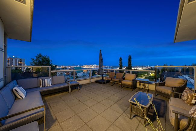 Patio / terrace with an outdoor living space with a fire pit | Image 11