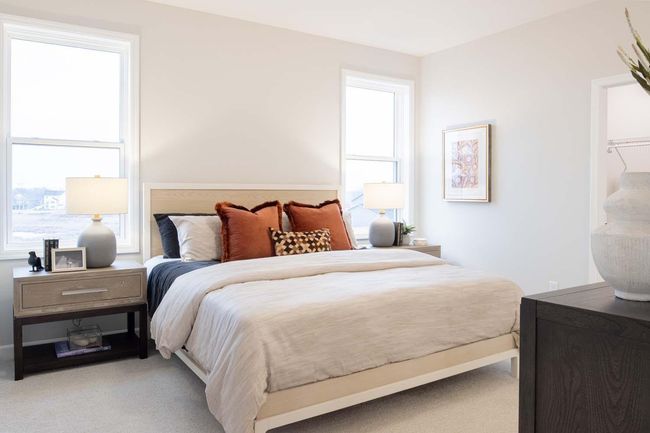 The primary suite is located on the main level, offering privacy & convenience. Featuring a large walk-in closet, & a luxurious en-suite bathroom for ultimate comfort & relaxation. Photos are from previously built home; options and features will vary | Image 16