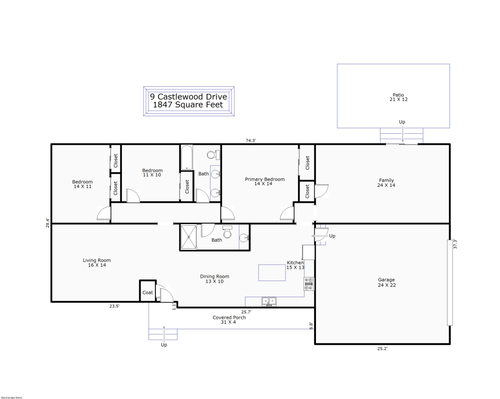 9 Castlewood Dr, Wilmington, NC, 28409-8511 | Card Image