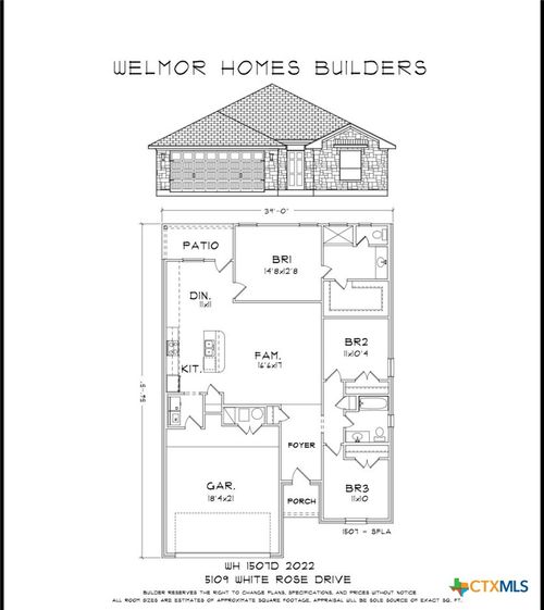 5109 White Rose Dr, Killeen, TX, 76542-7004 | Card Image