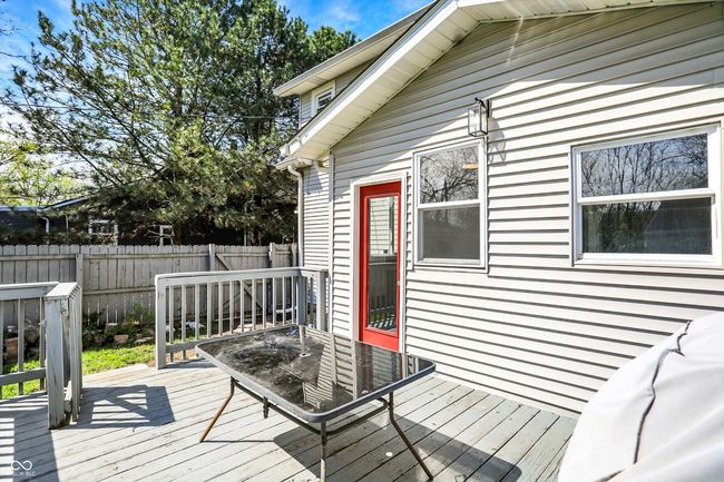 wooden deck with fence | Image 39