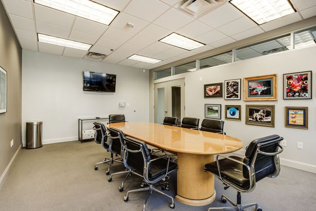 Carpeted home office with baseboards and visible vents | Image 21