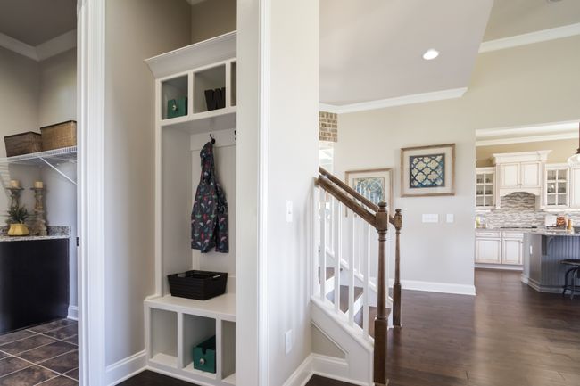 The home features a drop zone or "cubbies" outside of the laundry room. | Image 29