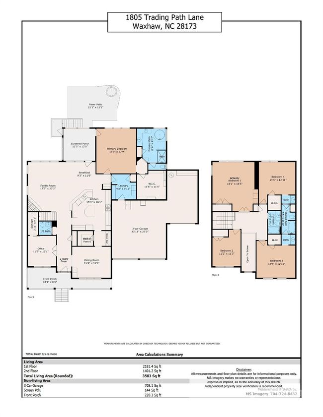 1805 Trading Path Ln, House other with 5 bedrooms, 4 bathrooms and null parking in Waxhaw NC | Image 43