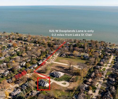 521 W Deeplands Ln, Grosse Pointe Shores, MI, 48236-2602 | Card Image