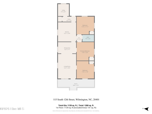 115 S 12th St, Wilmington, NC, 28401-4811 | Card Image