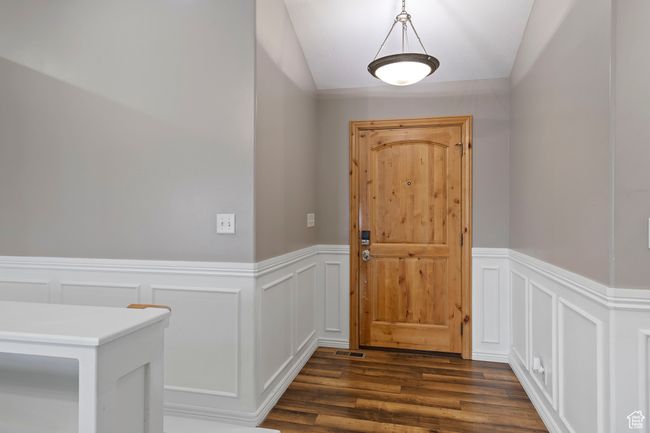 Doorway with dark hardwood / wood-style floors | Image 9