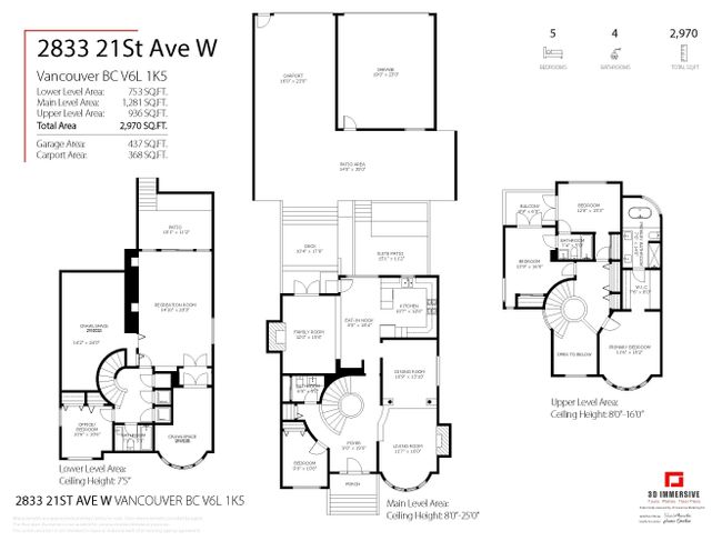 2833 W 21 St Avenue, House other with 5 bedrooms, 3 bathrooms and 3 parking in Vancouver BC | Image 39