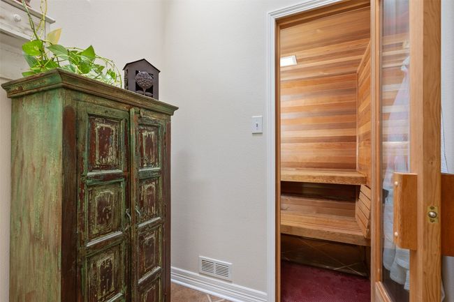 The fourth and final area of the primary suite is the sauna room. | Image 18