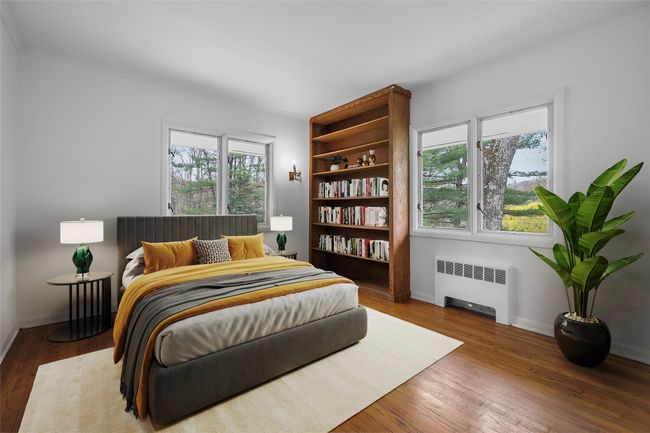 First Bedroom with built-in shelving. Virtually staged. | Image 15