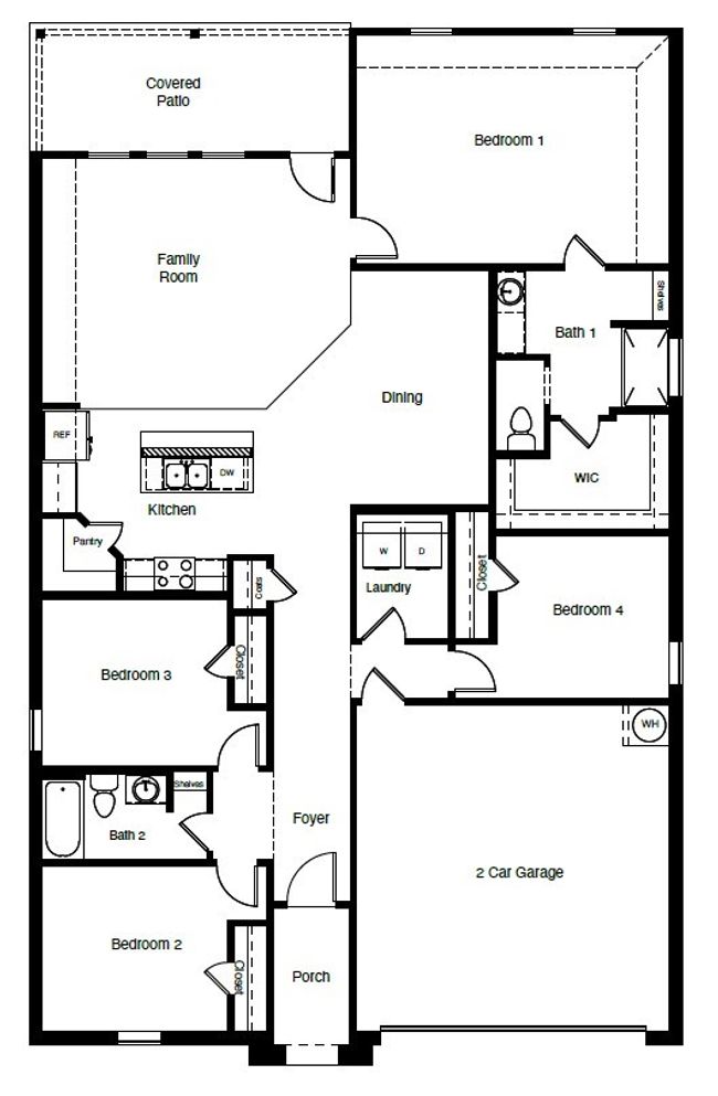 D.R. Horton's Justin Floorplan - All Home and community information, including pricing, included features, terms, availability and amenities, are subject to change at any time without notice or obligation. All Drawings, pictures, photographs, video, square footages, floor plans, elevations, features, colors and sizes are approximate for illustration purposes only and will vary from the homes as built. | Image 40