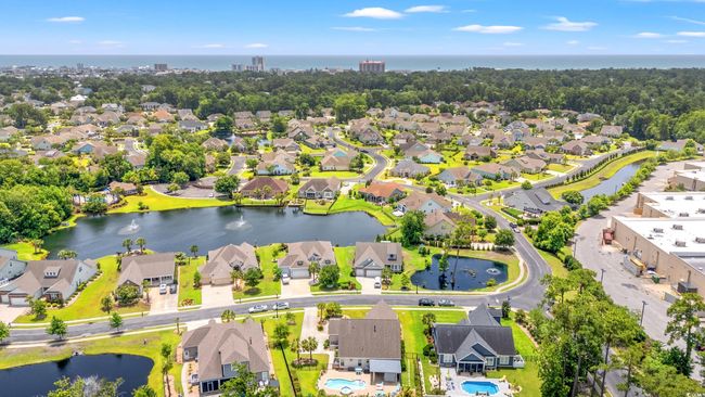 Aerial view of residential area featuring a large body of water | Image 5