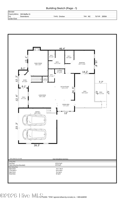 303 Baffle Ct, Swansboro, NC, 28584-8843 | Card Image
