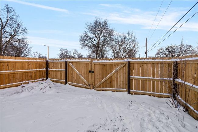 View of yard layered in snow | Image 54