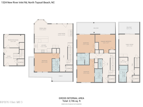 1324 New River Inlet Rd, N Topsail Beach, NC, 28460-9254 | Card Image