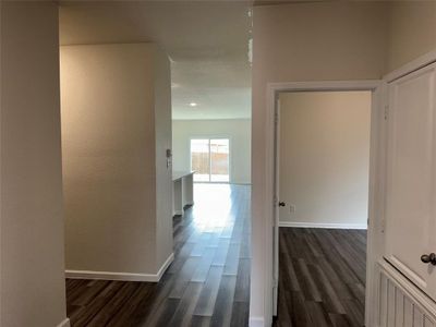 Hall featuring dark wood-type flooring | Image 3