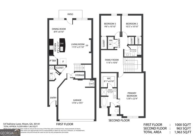 54 Trailview Ln, Townhouse with 3 bedrooms, 3 bathrooms and 2 parking in Hiram GA | Image 24