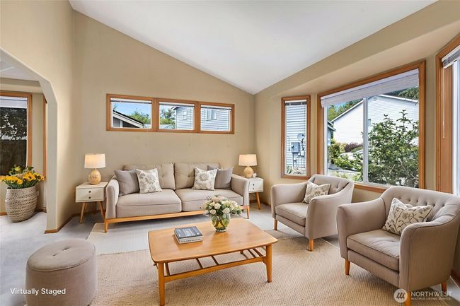 Virtually Staged living room. | Image 4