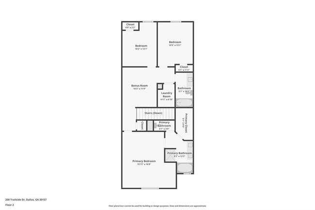 208 Trailside Way, Townhouse with 3 bedrooms, 3 bathrooms and null parking in Hiram GA | Image 43