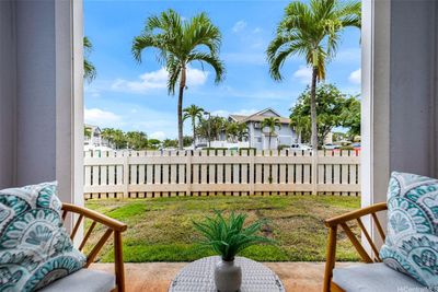 Looking out to the yard from the patio. | Image 2