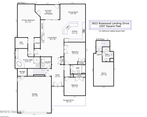 3622 Rosewood Landing Dr, Castle Hayne, NC, 28429-6018 | Card Image