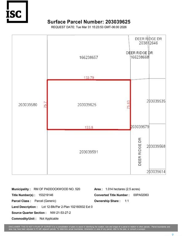 Land in Paddockwood Rm No. 520 5