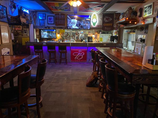 Bar featuring indoor wet bar and coffered ceiling | Image 7