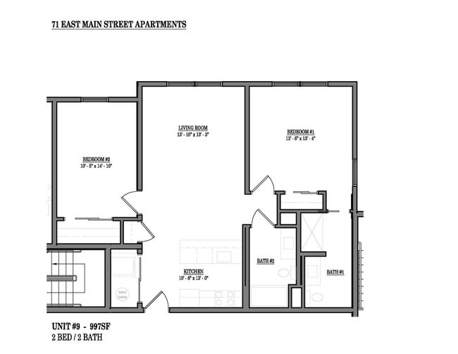 This is the floor plan for unit #204. | Image 38