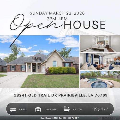 18241 Old Trail Dr, Prairieville, LA, 70769-5550 | Card Image