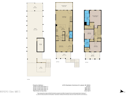 1270 Charleston Common Dr, Leland, NC, 28451-9488 | Card Image