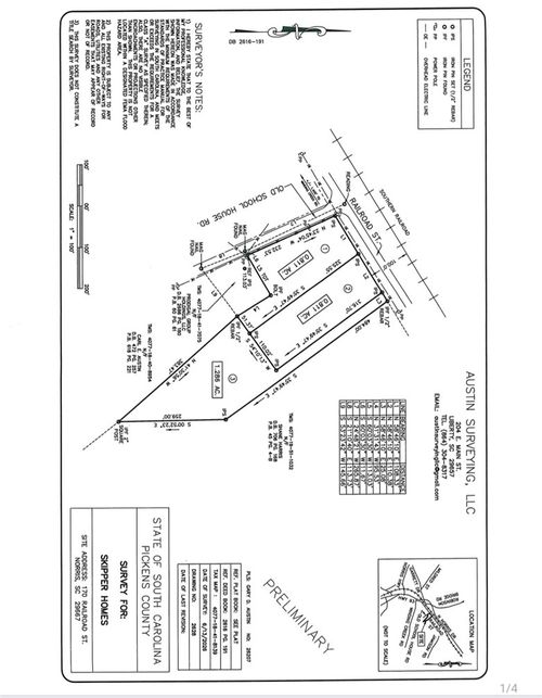 LOT3 (TBD) Old School House Rd(Pt Of 170 Railroad St) Street, Liberty, SC, 29657 | Card Image