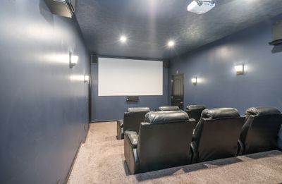 Your own movie theater with leather recliner stadium seating! | Image 2