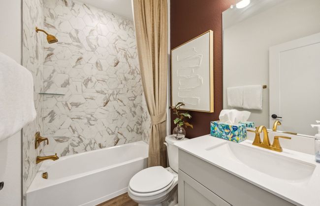 Upgraded secondary bath with elegant finishes *Model representation | Image 12