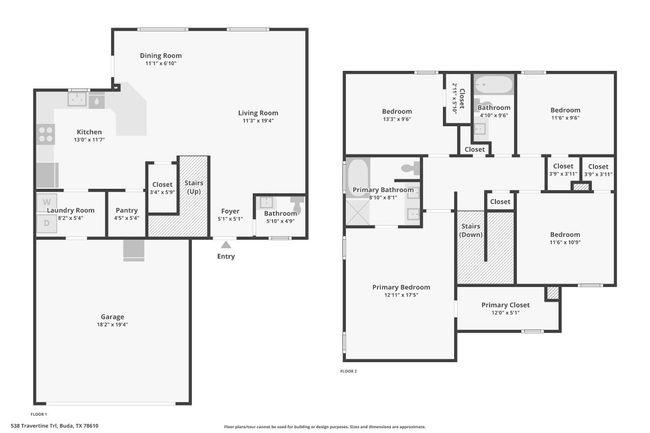 538 Travertine Trl, House other with 4 bedrooms, 3 bathrooms and 4 parking in Buda TX | Image 38