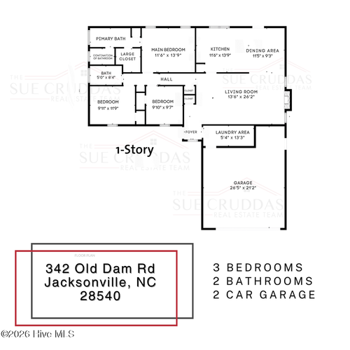 342 Old Dam Rd, Jacksonville, NC, 28540-9288 | Card Image