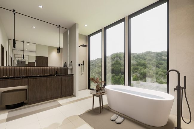 Vanity area with knee space in primary en suite | Image 14