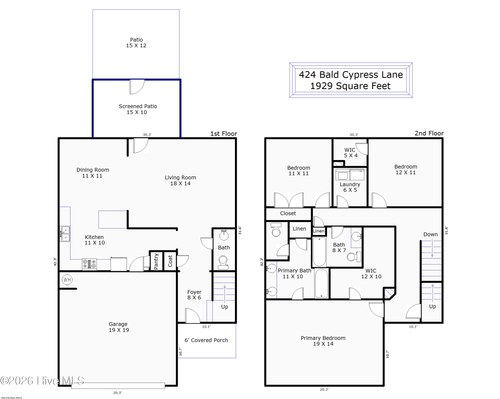 424 Bald Cypress Ln, Sneads Ferry, NC, 28460-9496 | Card Image