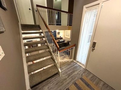 Stairway with hardwood / wood-style flooring | Image 2