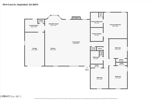 3914 Crest Dr, Hephzibah, GA, 30815-6115 | Card Image