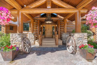 Covered entry with custom light fixture | Image 2