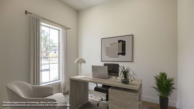 Office space featuring baseboards and wood finished floors | Image 11