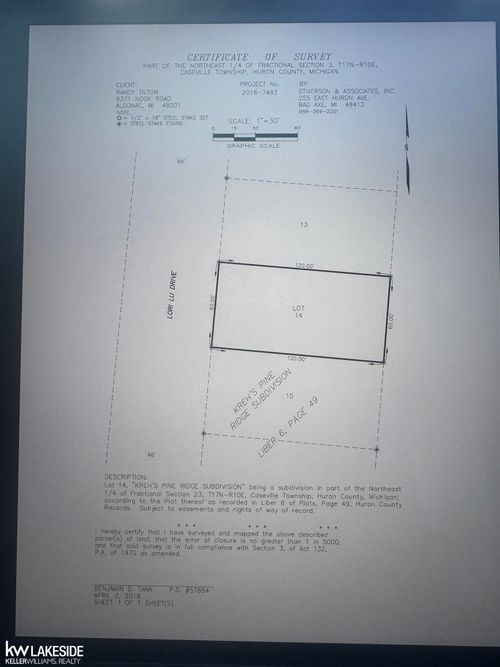 4772 Lori Lu Drive, Caseville Township, MI, 48725 | Card Image