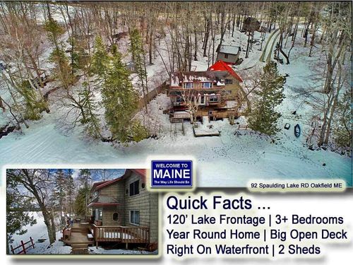 92 Spaulding Lake Road, Oakfield, ME, 04763 | Card Image